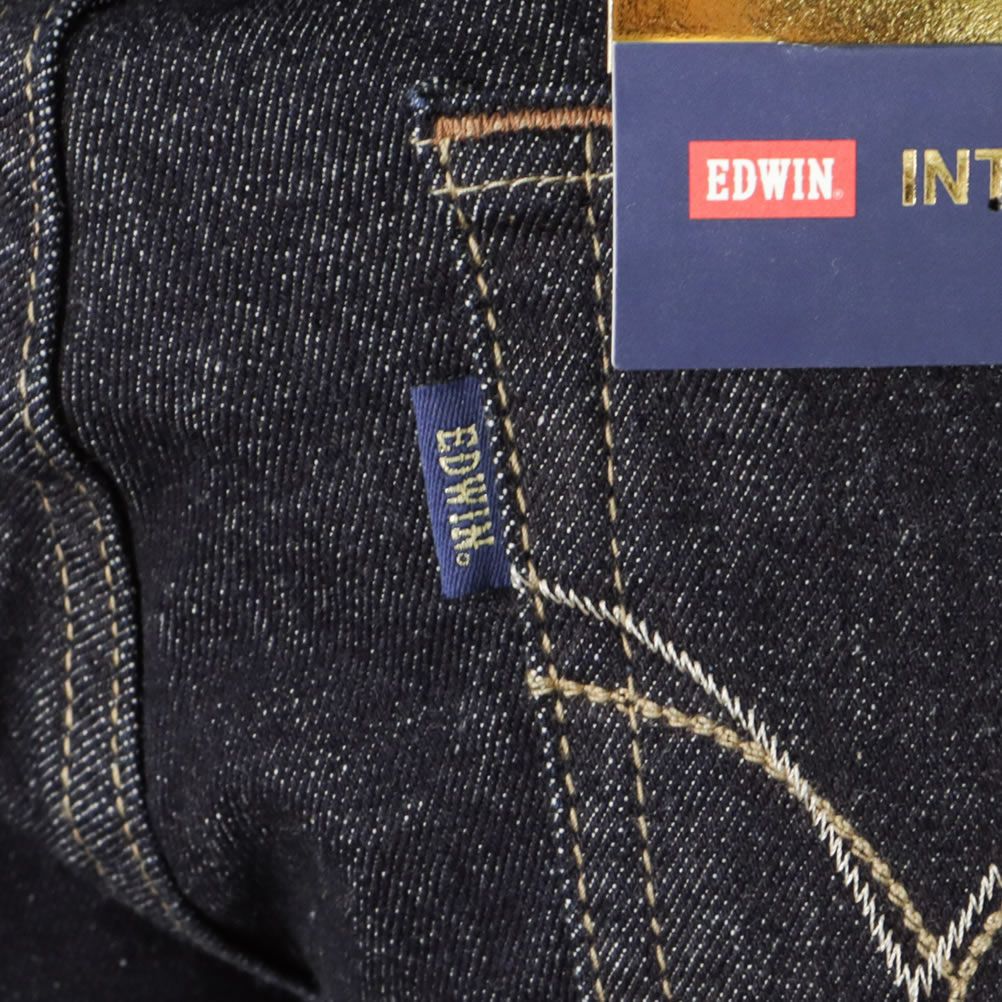 EDWIN INB 股上深めゆったりストレートパンツ レディース