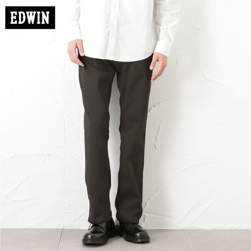 EDWIN ハタラクロ ストレートパンツ メンズ