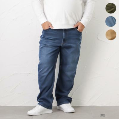 NAVY RUN DENIM イージーストレート メンズ