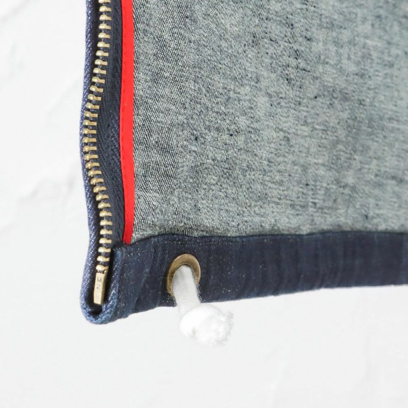 [大きいサイズ] NAVY オーガニックコットン デニムマリンパーカー キングサイズ メンズ商品画像-16