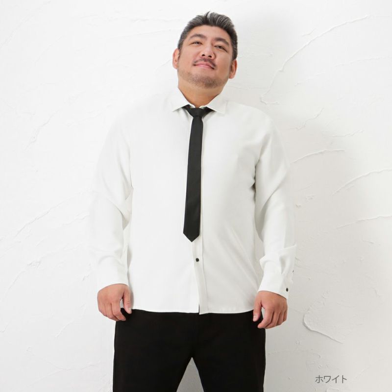 MOSSIMO [大きいサイズ] ネクタイ付きシャツ キングサイズ メンズ