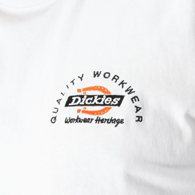 Dickies [大きいサイズ] ワンポイントレイヤードロングスリーブTシャツ