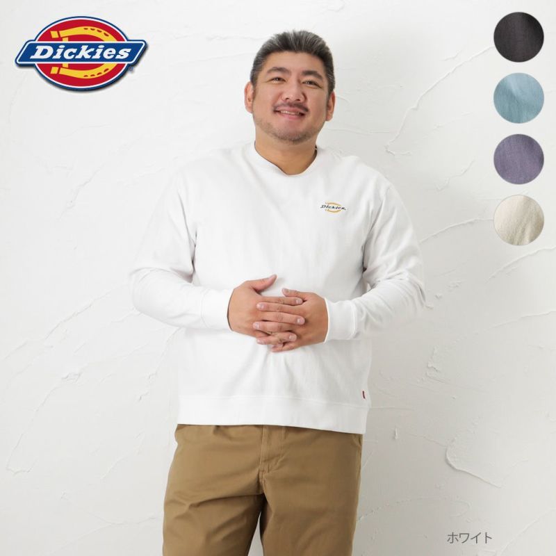 Dickies [大きいサイズ] プリントロングスリーブTシャツ キングサイズ