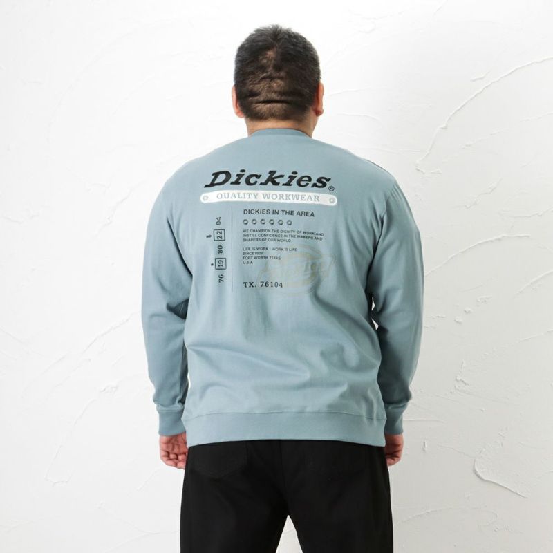 Dickies [大きいサイズ] プリントロングスリーブTシャツ キングサイズ