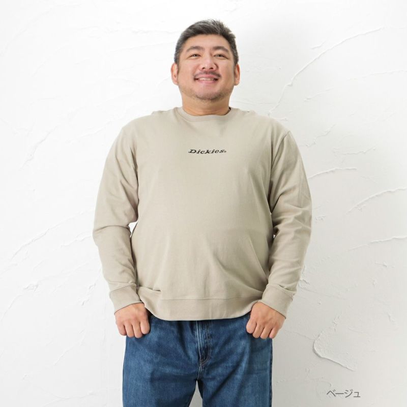 Dickies [大きいサイズ] プリントロングスリーブTシャツ キングサイズ