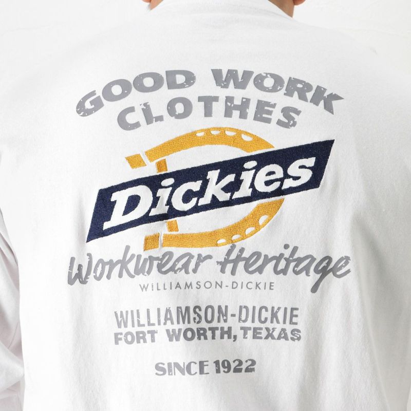 Dickies [大きいサイズ] プリントロングスリーブTシャツ キングサイズ