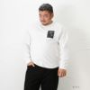 [大きいサイズ] MOSSIMO レイヤードロゴロングスリーブTシャツ キングサイズ メンズ