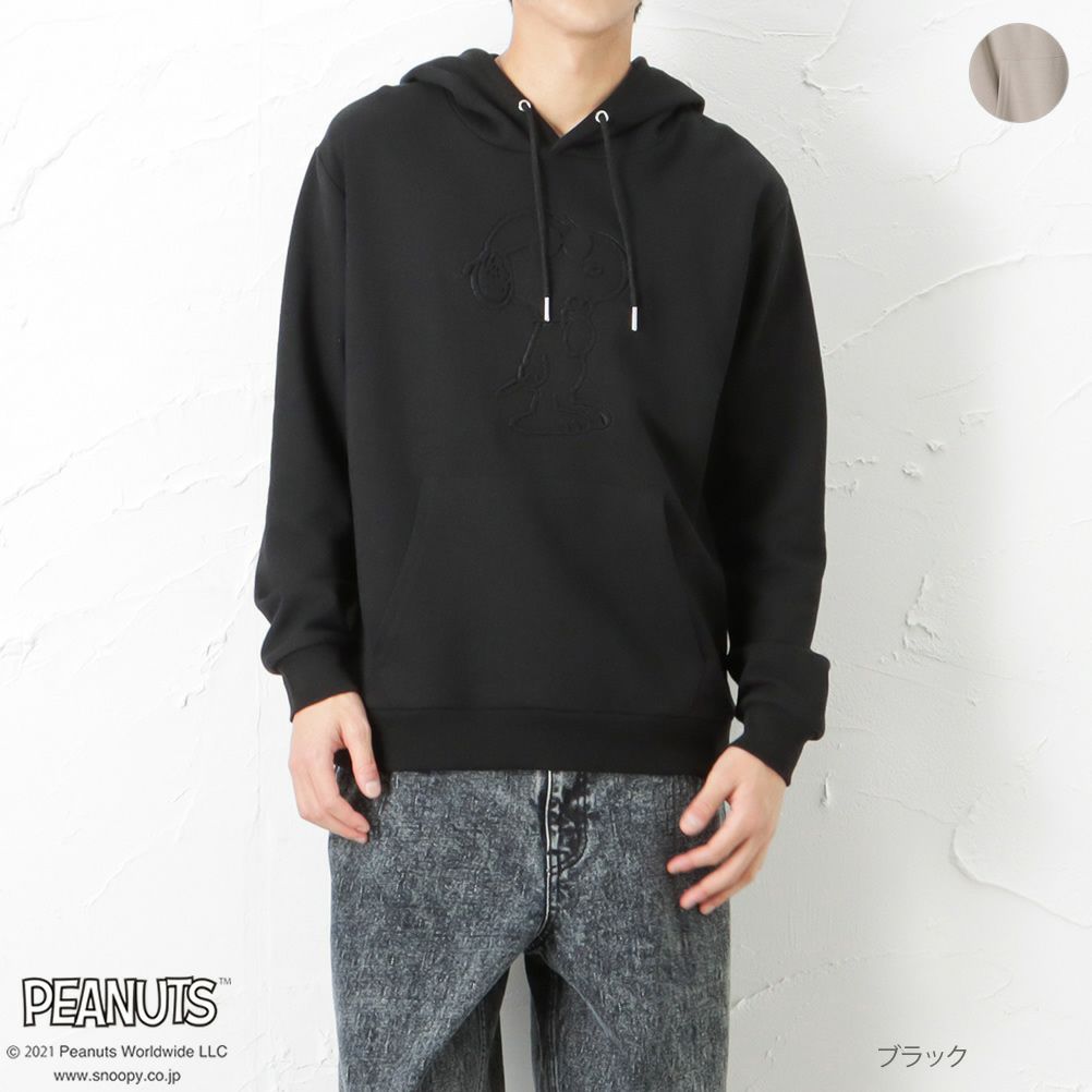 Peanuts エンボスプリントパーカー メンズ