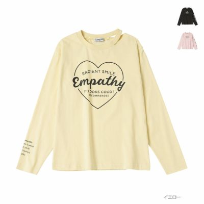 T-GRAPHICS  襟スリットロングスリーブTシャツ キッズ ネコポス 対応商品