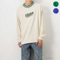 VISION STREET WEAR リブライン刺繍ロングスリーブTシャツ メンズ