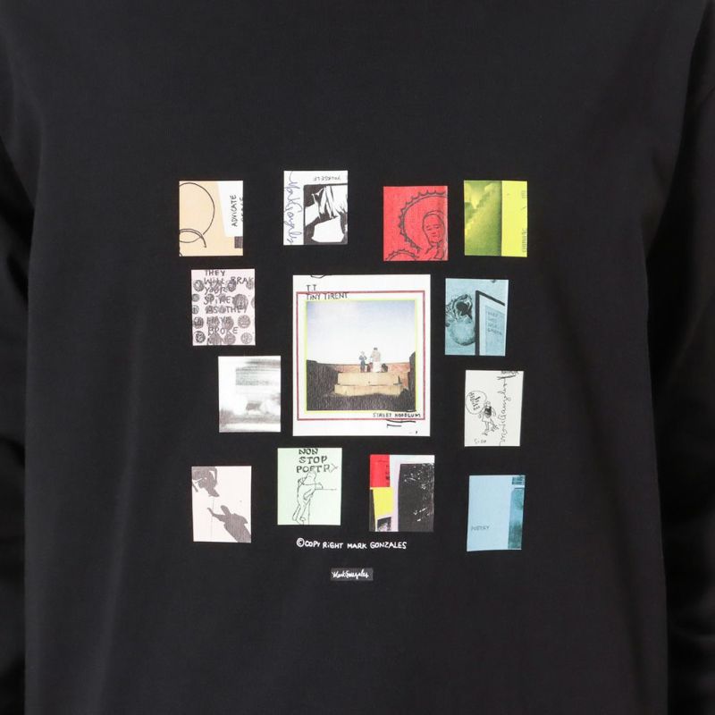 Mark Gonzales プリントロングスリーブTシャツ メンズ