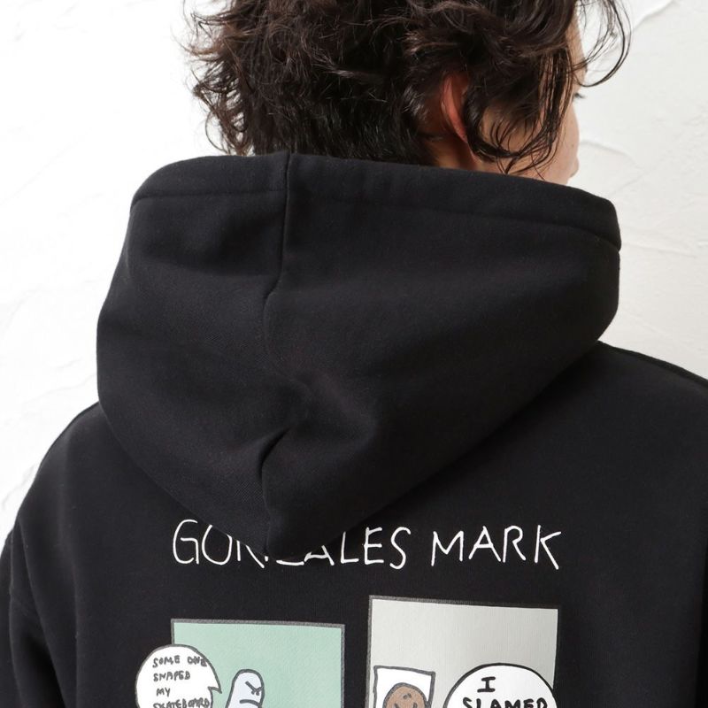 Mark Gonzales プリントパーカー メンズ