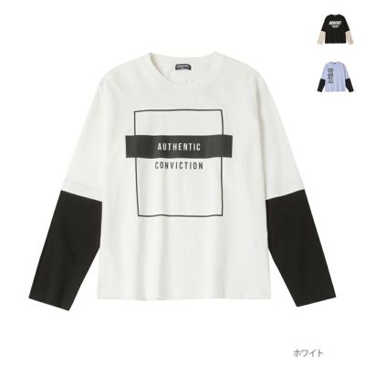 T-GRAPHICS 袖ロングスリーブTシャツ キッズ