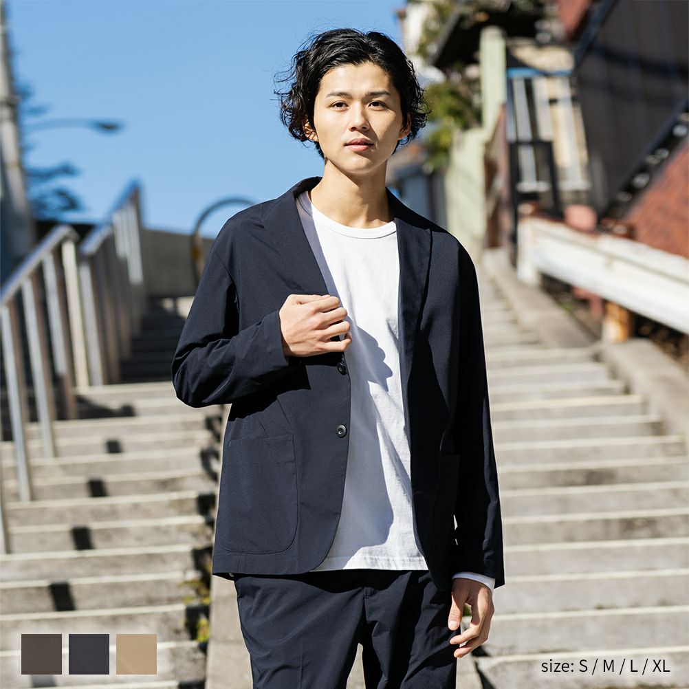 Navy Solotex R 使用 ストレッチジャケット メンズ Navy Solotex R 使用 ストレッチジャケット メンズ