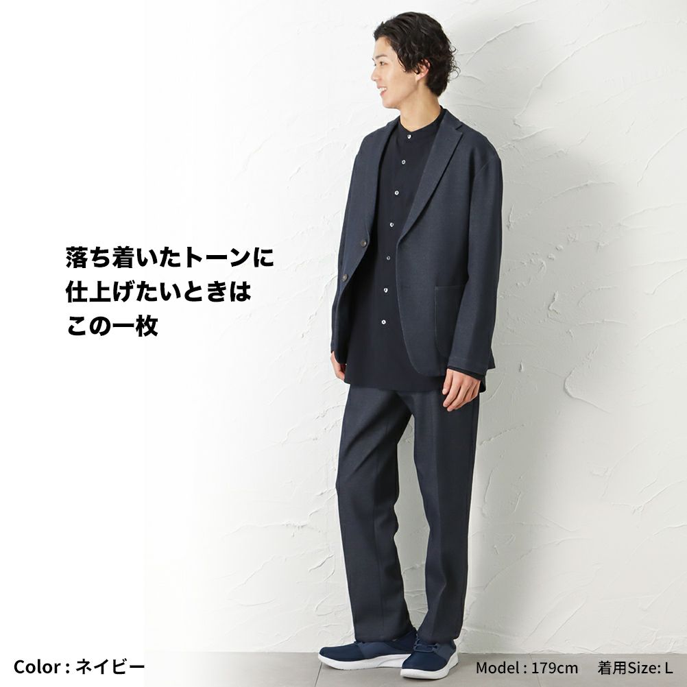 Navy Solotex R 使用 ニットジャケット メンズ