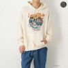 POWER TO THE PEOPLE ヴィンテージバイクプリントパーカー メンズ