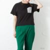 CAPTAIN STAG 異素材ポケットTシャツ レディース ネコポス 対応商品