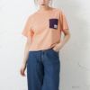 CAPTAIN STAG 異素材ポケットTシャツ レディース ネコポス 対応商品