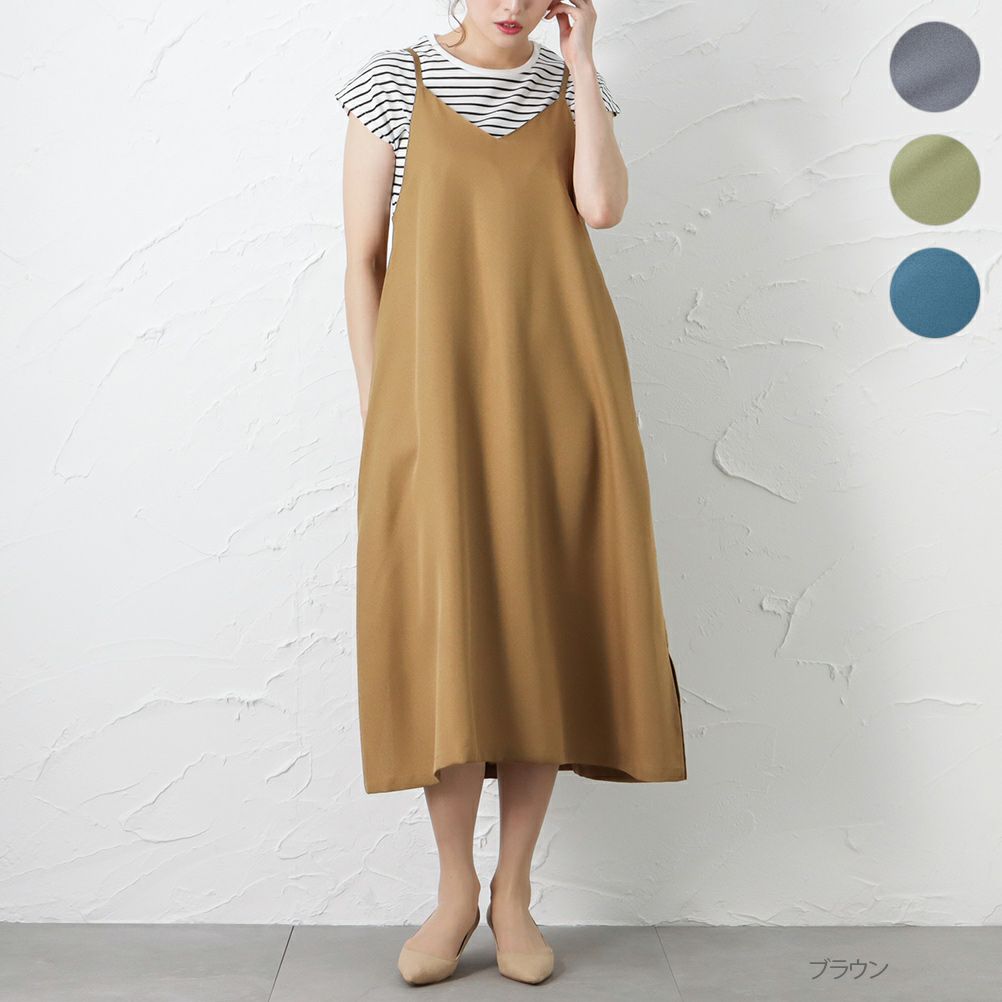 Navy デシンキャミワンピースアンサンブル レディース