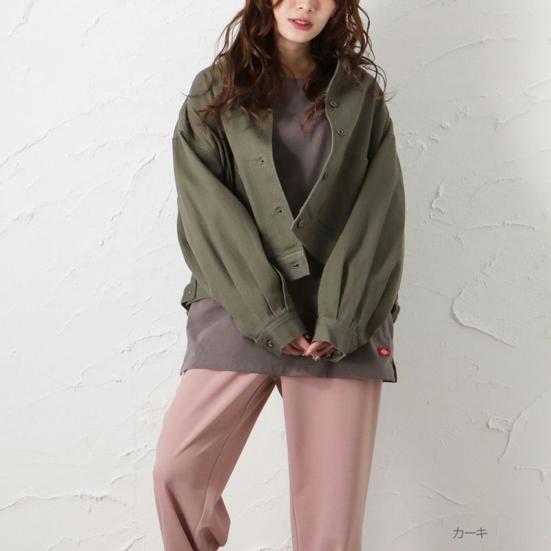 Dickies/ディッキーズ オーバーサイズバックロゴ刺繍カツラギ