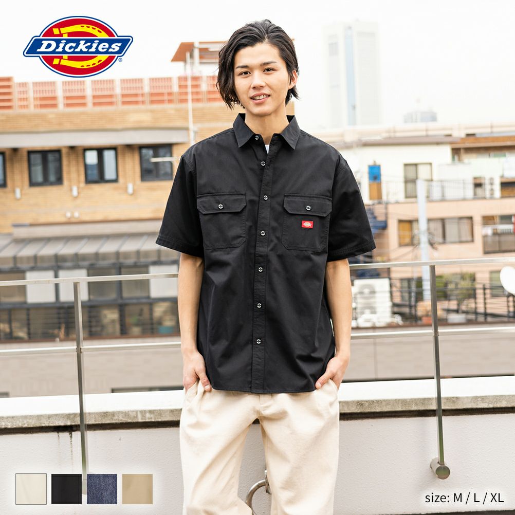 Dickies ワッペンワークシャツ メンズ