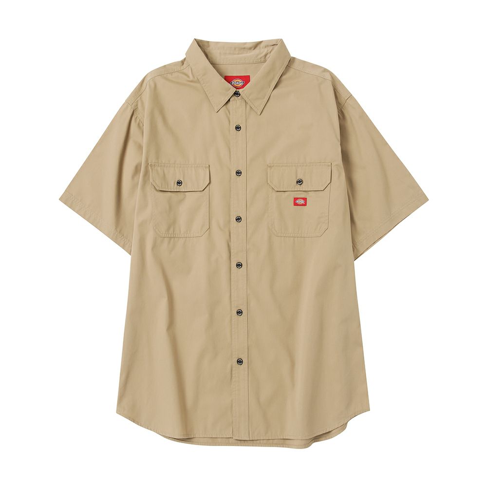Dickies ツイル無地ワークシャツ メンズ
