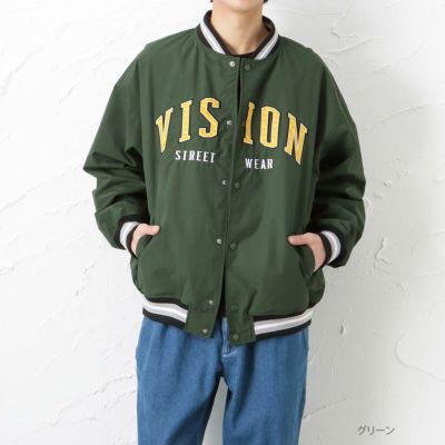 【オンラインストア限定】VISION STREET WEAR  ナイロンワッペンスタジャン メンズ