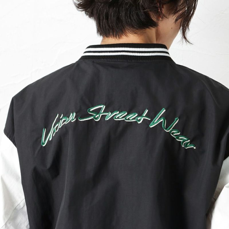 VISION STREET WEAR ナイロンワッペンスタジャン メンズ