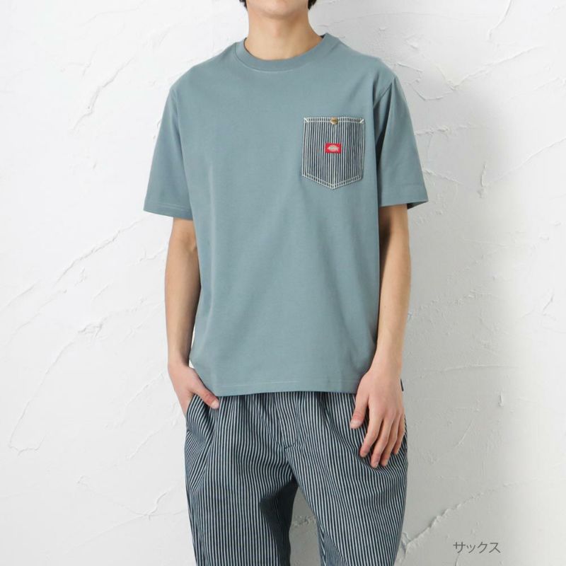 Dickies ポケット切替半袖Tシャツ メンズ