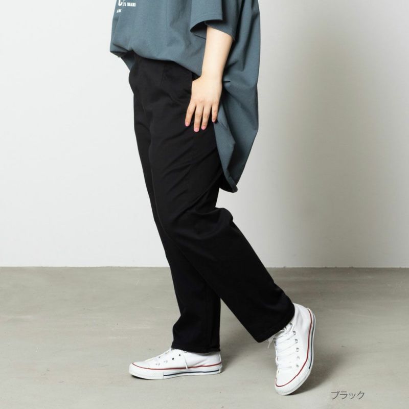 [期間限定価格][大きいサイズ] KIYASE CRサテンテーパードパンツ クイーンサイズ レディース商品画像-2