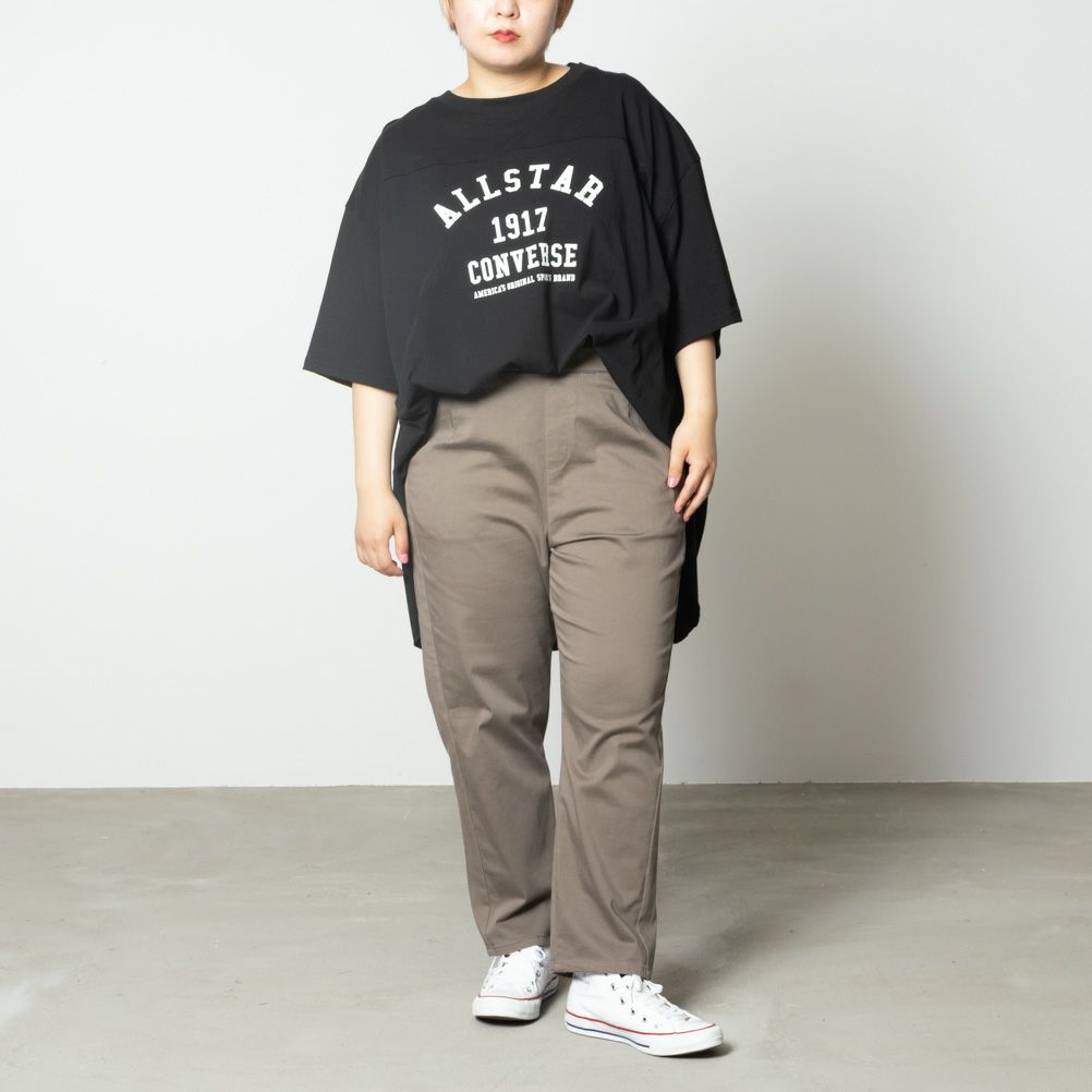 [大きいサイズ] KIYASE CRサテンテーパードパンツ クイーンサイズ レディース商品サムネイル-4