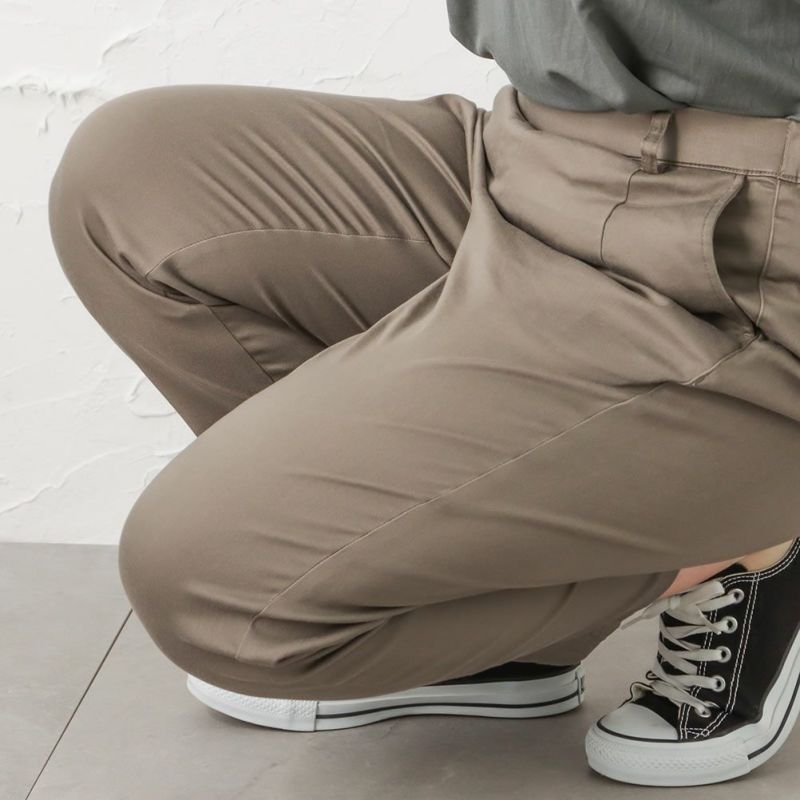 [大きいサイズ] KIYASE CRサテンテーパードパンツ クイーンサイズ レディース商品画像-15