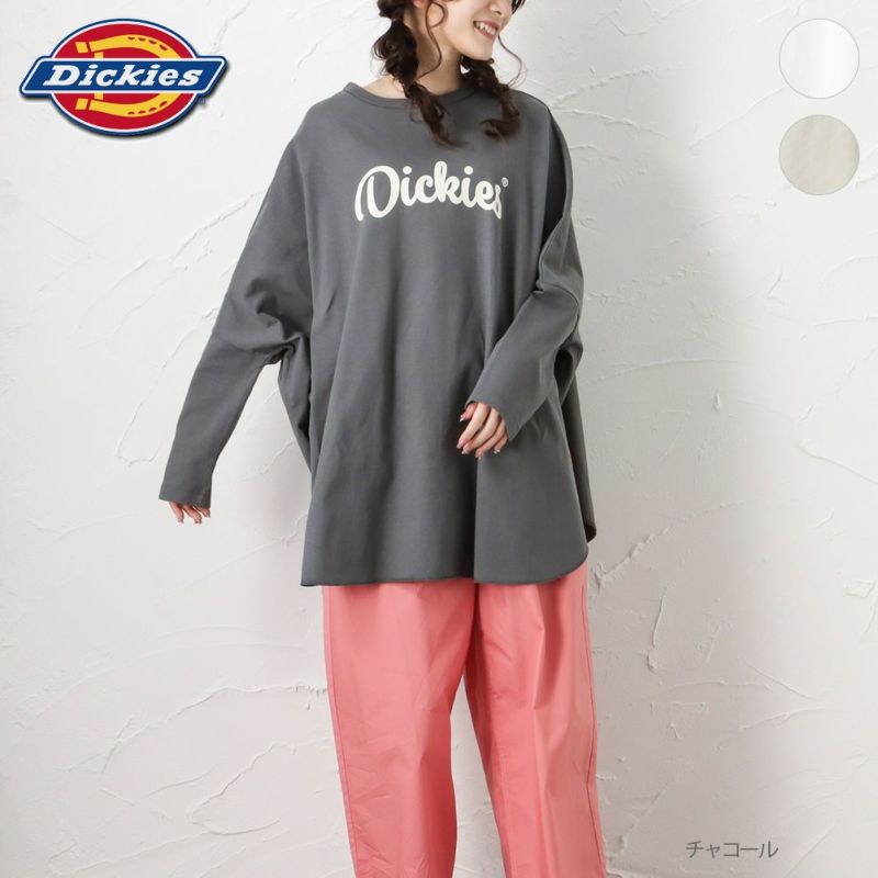 Dickies ロゴポンチョロングTシャツ レディース