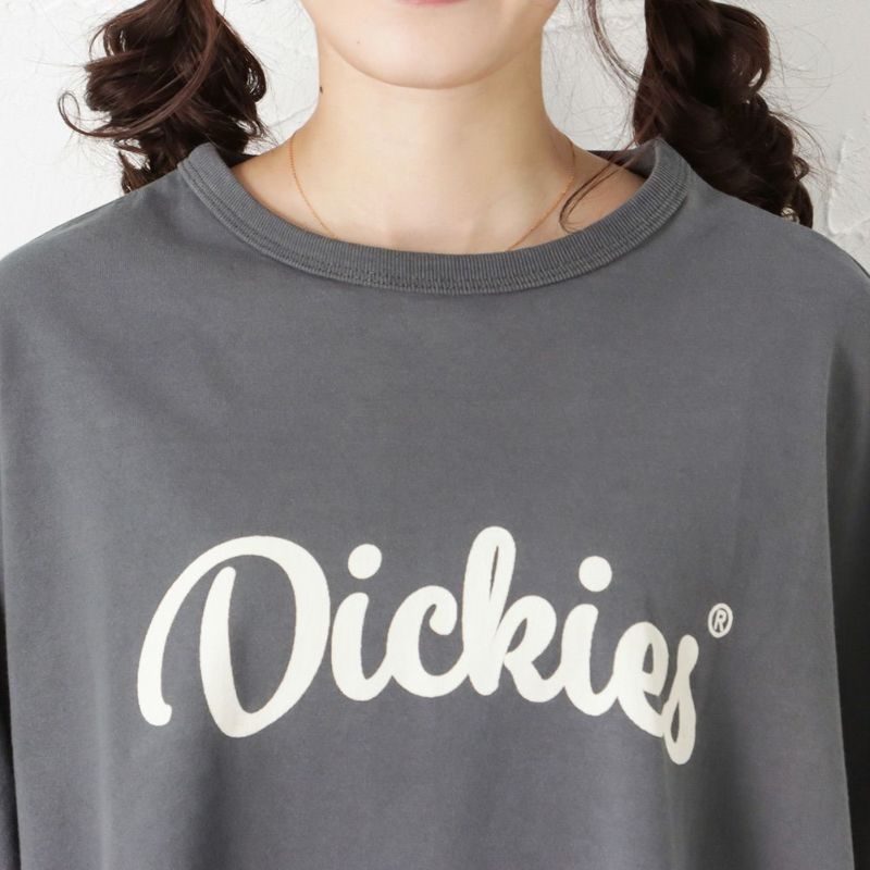 Dickies ロゴポンチョロングTシャツ レディース