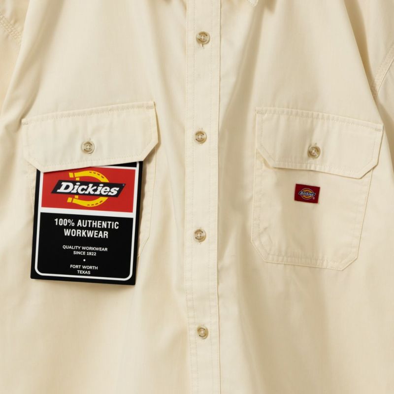 Dickies [大きいサイズ] ツイル無地ワークシャツ キングサイズ メンズ