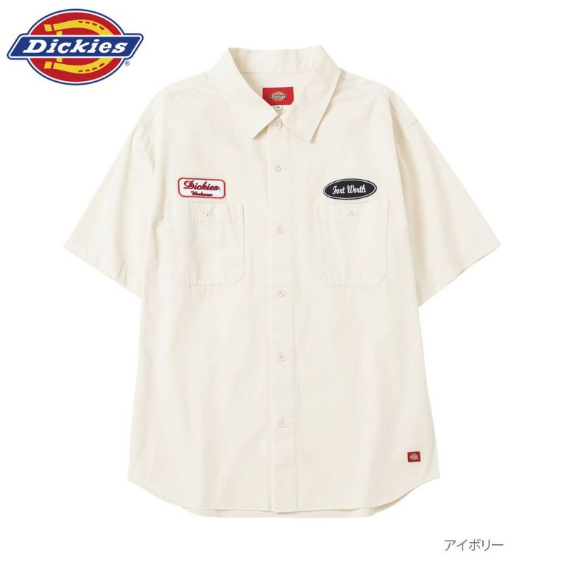Dickies 大きいサイズ ワッペンワークシャツ キングサイズ メンズ