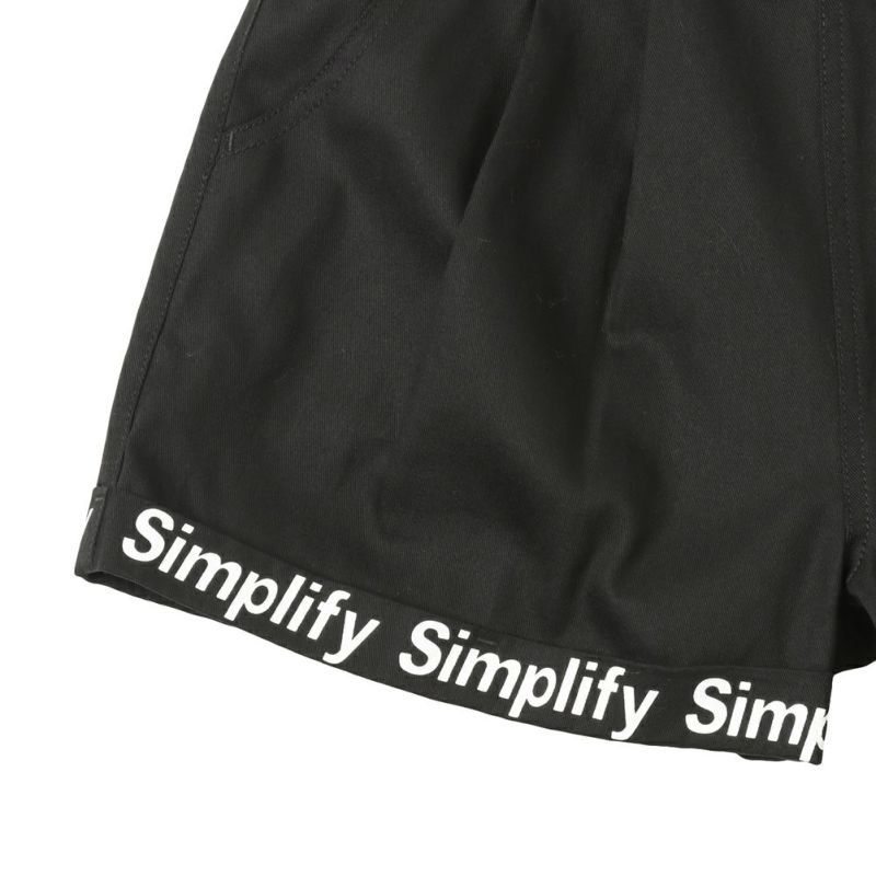 Simplify 裾ロゴショートパンツ キッズ