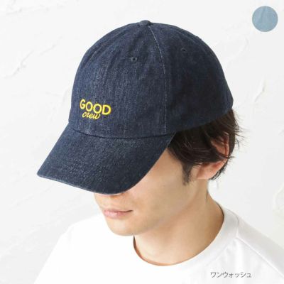 GOOD CREW  ロゴ刺繍デニムキャップ