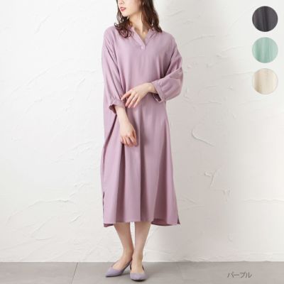 NAVY  ミントリネン ワンピース レディース