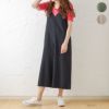 GOOD CREW リネンレーヨンサロペット レディース