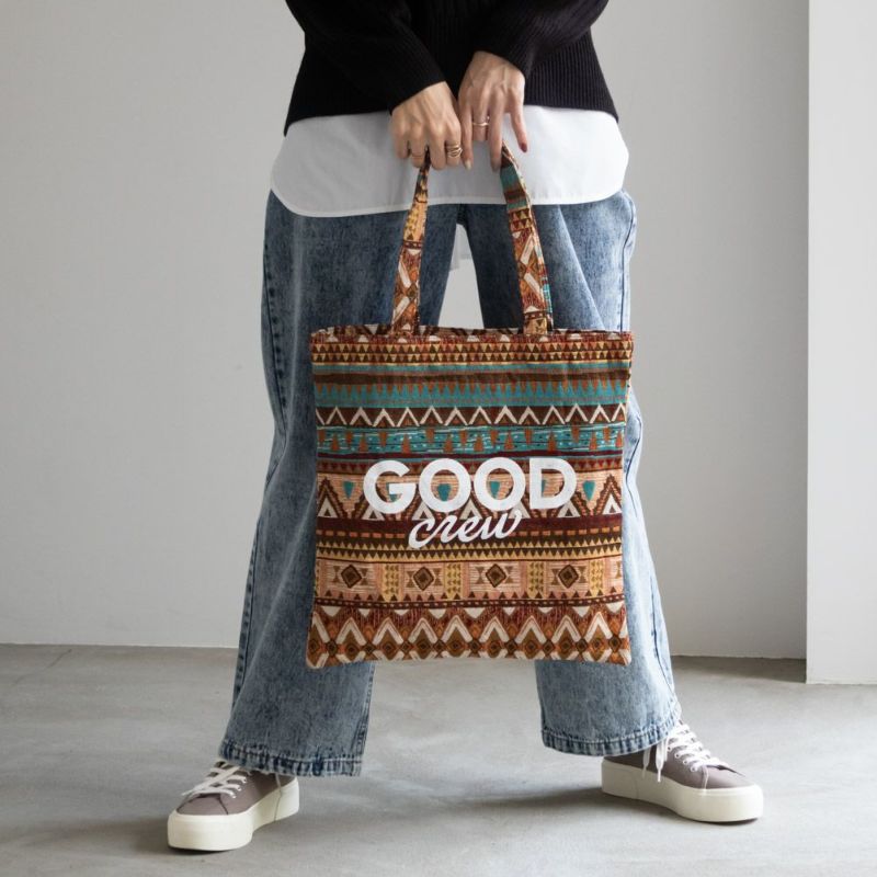GOOD CREW 総柄トートバッグ商品画像-1