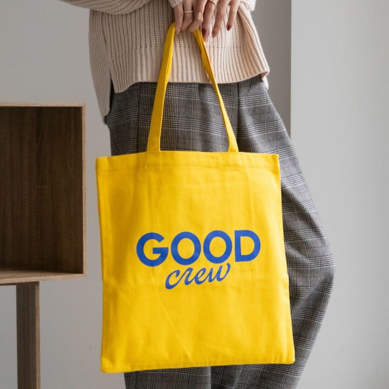 GOOD CREW  ロゴプリントツイルトートバッグ商品画像-2