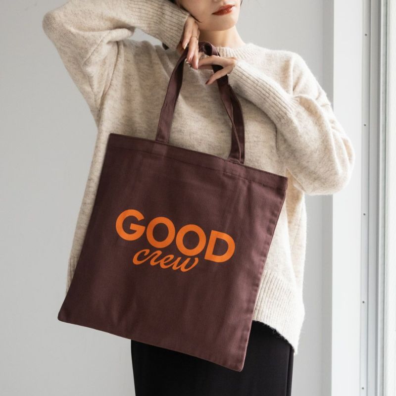 GOOD CREW  ロゴプリントツイルトートバッグ商品画像-6