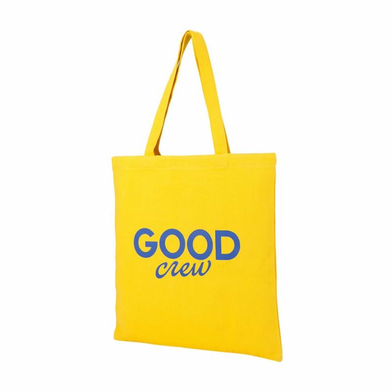 GOOD CREW ロゴプリントツイルトートバッグ レディース