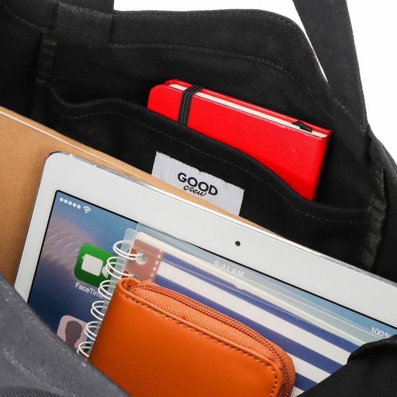 GOOD CREW  ロゴプリントツイルトートバッグ商品画像-16