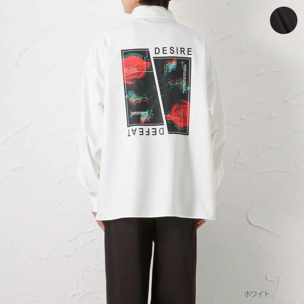 フォトプリントシャツ メンズ