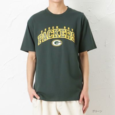 NFL Green Bay Packers ロゴプリントコットン半袖Tシャツ メンズ