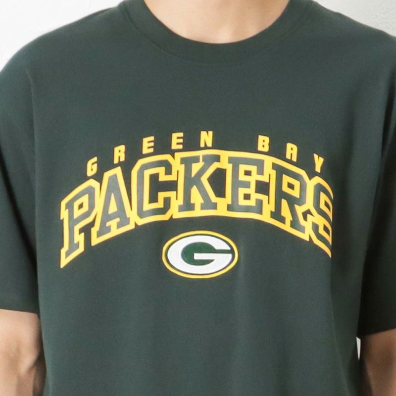NFL Green Bay Packers ロゴプリントコットン半袖Tシャツ メンズ