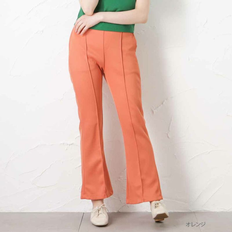 【オンラインストア限定】Dickies ジャージーセンターシームフレアパンツ レディース商品画像-3