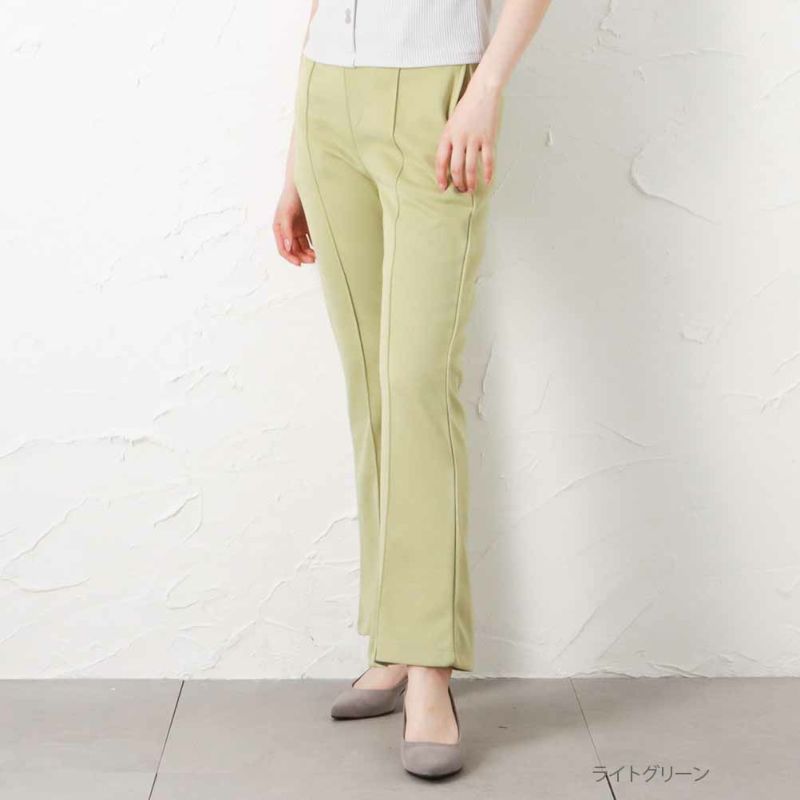 【オンラインストア限定】Dickies ジャージーセンターシームフレアパンツ レディース商品画像-4